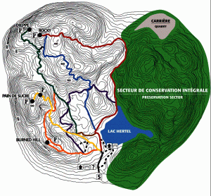carte sentier mont st-hilaire